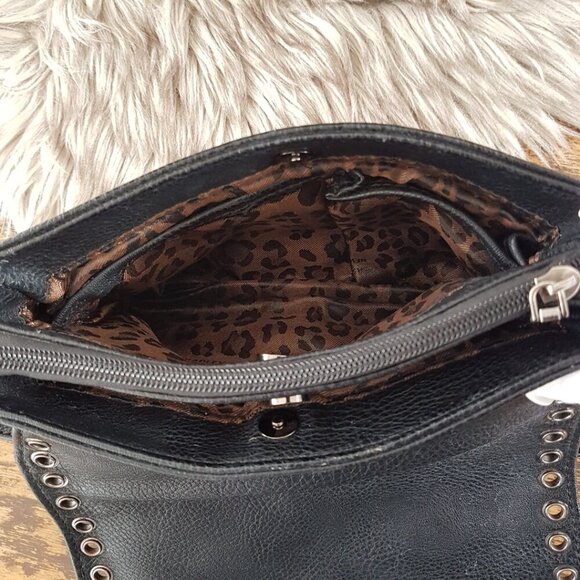 Hillary Radley Black Faux Leather Shoulder Bag - Picture 9 of 13